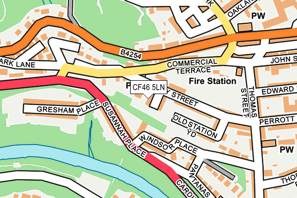 CF46 5LN map - OS OpenMap – Local (Ordnance Survey)