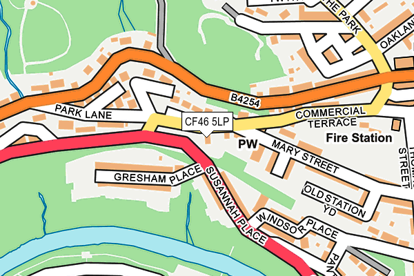 CF46 5LP map - OS OpenMap – Local (Ordnance Survey)