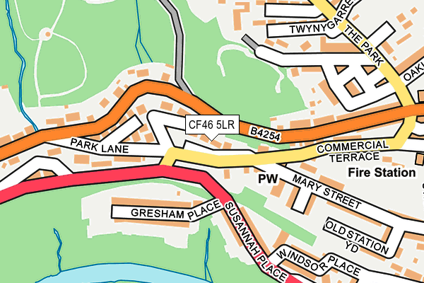 CF46 5LR map - OS OpenMap – Local (Ordnance Survey)