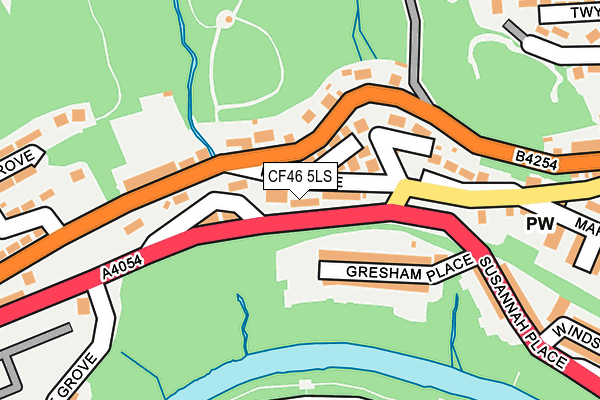 CF46 5LS map - OS OpenMap – Local (Ordnance Survey)