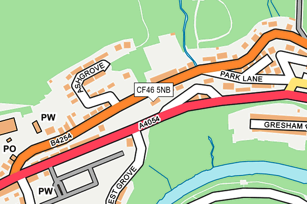 CF46 5NB map - OS OpenMap – Local (Ordnance Survey)