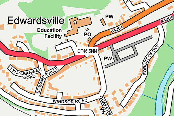 CF46 5NN map - OS OpenMap – Local (Ordnance Survey)