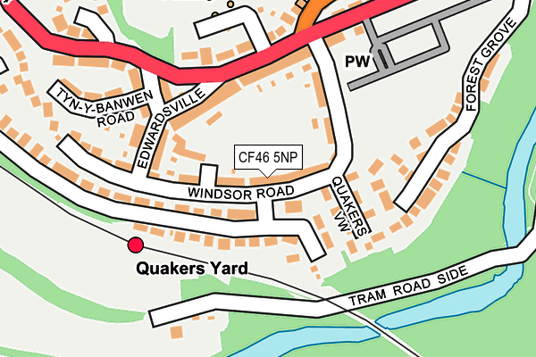 CF46 5NP map - OS OpenMap – Local (Ordnance Survey)