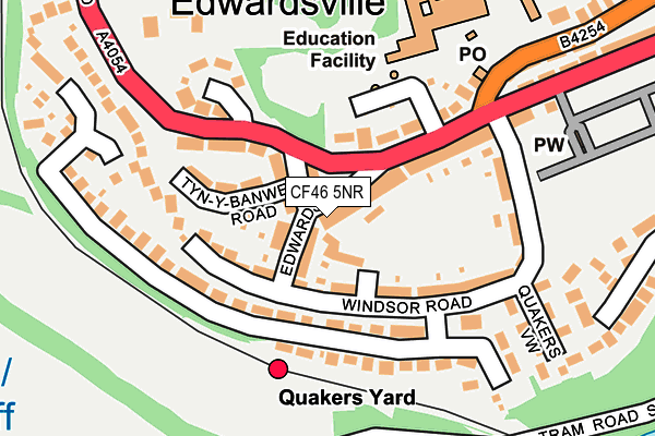 CF46 5NR map - OS OpenMap – Local (Ordnance Survey)