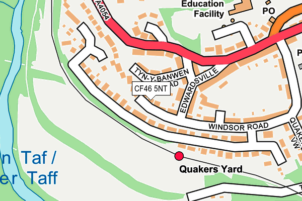 CF46 5NT map - OS OpenMap – Local (Ordnance Survey)