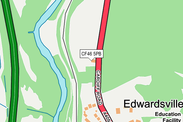 CF46 5PB map - OS OpenMap – Local (Ordnance Survey)