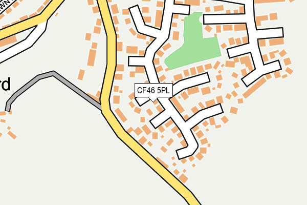 CF46 5PL map - OS OpenMap – Local (Ordnance Survey)
