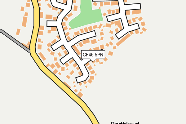 CF46 5PN map - OS OpenMap – Local (Ordnance Survey)