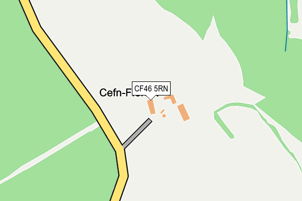 CF46 5RN map - OS OpenMap – Local (Ordnance Survey)