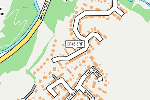 CF46 5RP map - OS OpenMap – Local (Ordnance Survey)