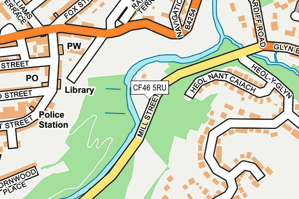 CF46 5RU map - OS OpenMap – Local (Ordnance Survey)