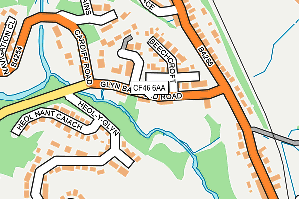 CF46 6AA map - OS OpenMap – Local (Ordnance Survey)