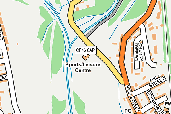 CF46 6AP map - OS OpenMap – Local (Ordnance Survey)