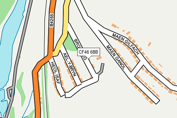 CF46 6BB map - OS OpenMap – Local (Ordnance Survey)