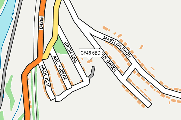 CF46 6BD map - OS OpenMap – Local (Ordnance Survey)