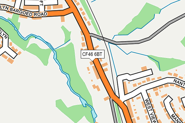 CF46 6BT map - OS OpenMap – Local (Ordnance Survey)