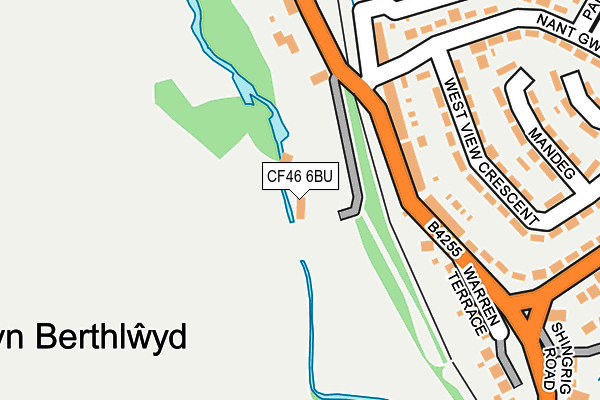 CF46 6BU map - OS OpenMap – Local (Ordnance Survey)