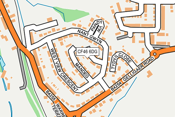 CF46 6DG map - OS OpenMap – Local (Ordnance Survey)