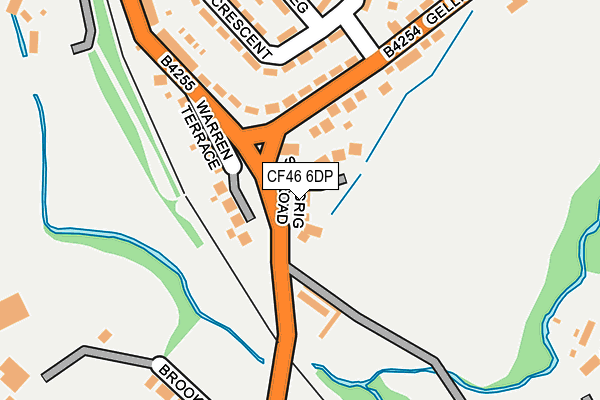 CF46 6DP map - OS OpenMap – Local (Ordnance Survey)