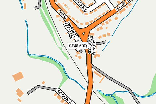 CF46 6DQ map - OS OpenMap – Local (Ordnance Survey)