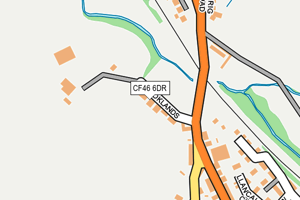 CF46 6DR map - OS OpenMap – Local (Ordnance Survey)