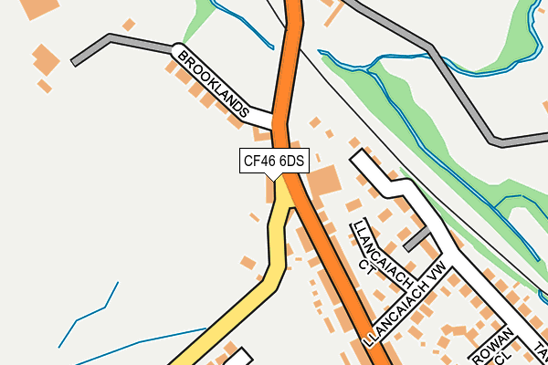 CF46 6DS map - OS OpenMap – Local (Ordnance Survey)