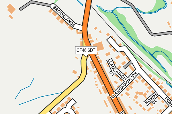 CF46 6DT map - OS OpenMap – Local (Ordnance Survey)