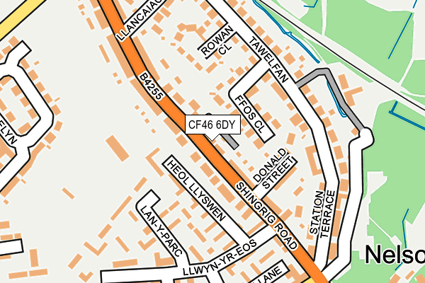 CF46 6DY map - OS OpenMap – Local (Ordnance Survey)