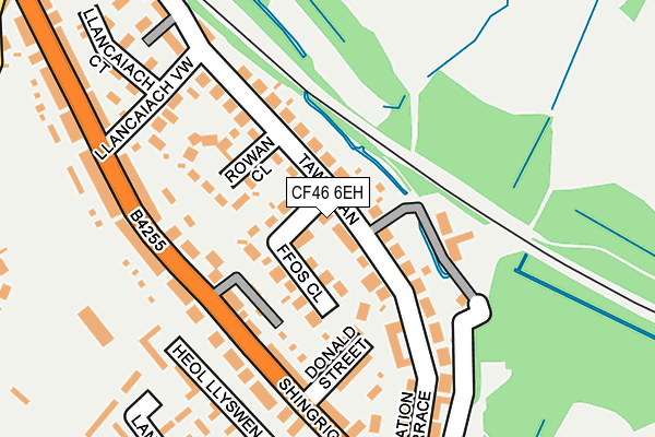 CF46 6EH map - OS OpenMap – Local (Ordnance Survey)