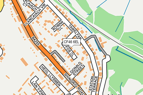 CF46 6EL map - OS OpenMap – Local (Ordnance Survey)