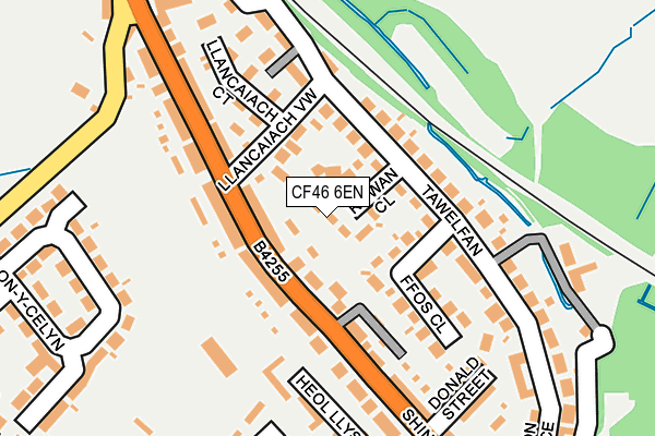 CF46 6EN map - OS OpenMap – Local (Ordnance Survey)