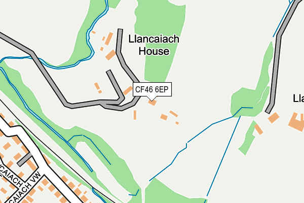 CF46 6EP map - OS OpenMap – Local (Ordnance Survey)