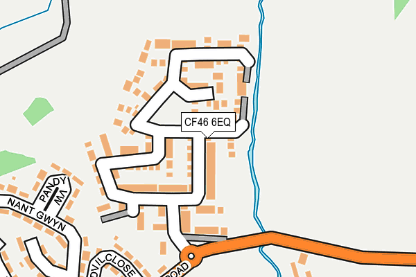 CF46 6EQ map - OS OpenMap – Local (Ordnance Survey)