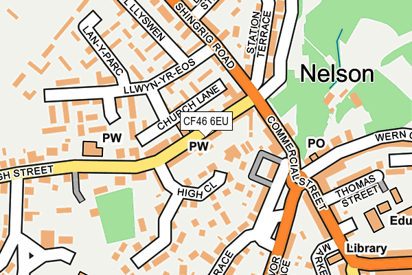 CF46 6EU map - OS OpenMap – Local (Ordnance Survey)