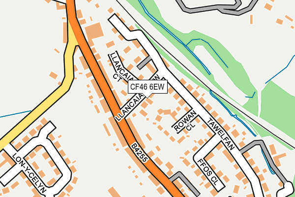 CF46 6EW map - OS OpenMap – Local (Ordnance Survey)