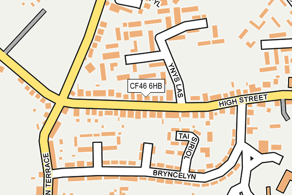 CF46 6HB map - OS OpenMap – Local (Ordnance Survey)