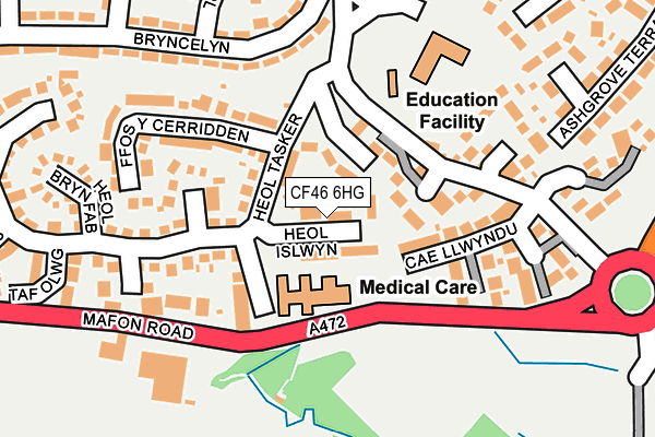 CF46 6HG map - OS OpenMap – Local (Ordnance Survey)