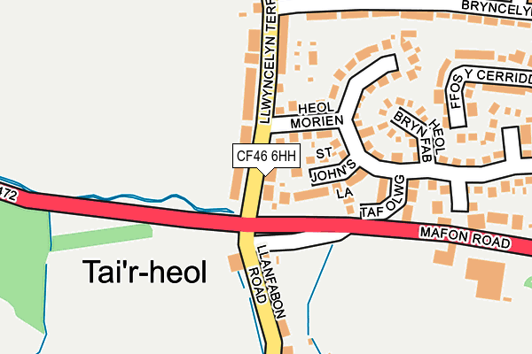 CF46 6HH map - OS OpenMap – Local (Ordnance Survey)