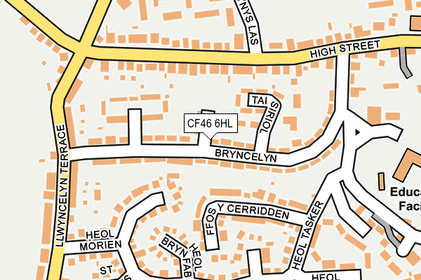 CF46 6HL map - OS OpenMap – Local (Ordnance Survey)