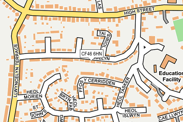 CF46 6HN map - OS OpenMap – Local (Ordnance Survey)