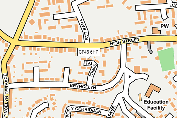 CF46 6HP map - OS OpenMap – Local (Ordnance Survey)