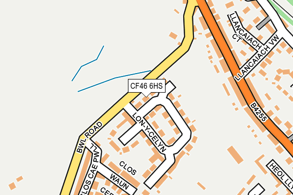 CF46 6HS map - OS OpenMap – Local (Ordnance Survey)