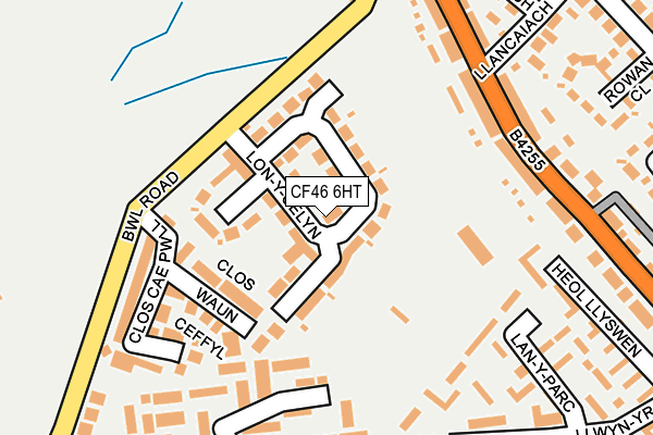 CF46 6HT map - OS OpenMap – Local (Ordnance Survey)