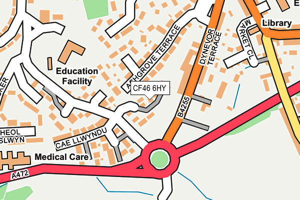 CF46 6HY map - OS OpenMap – Local (Ordnance Survey)