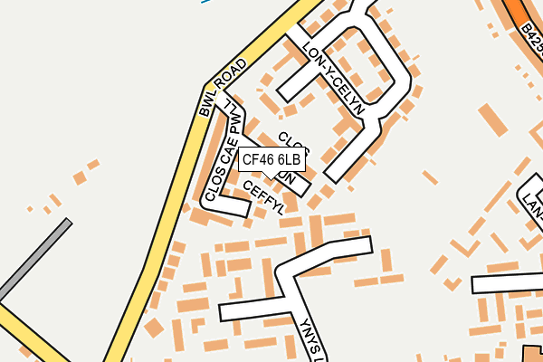 CF46 6LB map - OS OpenMap – Local (Ordnance Survey)