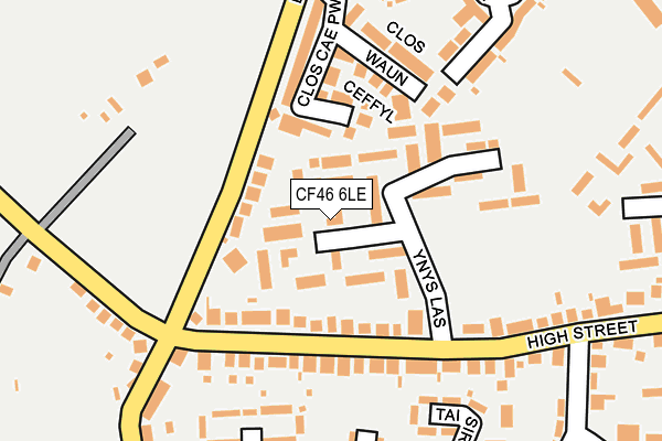 CF46 6LE map - OS OpenMap – Local (Ordnance Survey)