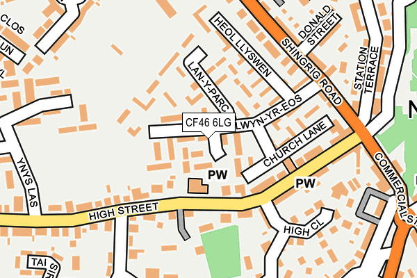CF46 6LG map - OS OpenMap – Local (Ordnance Survey)