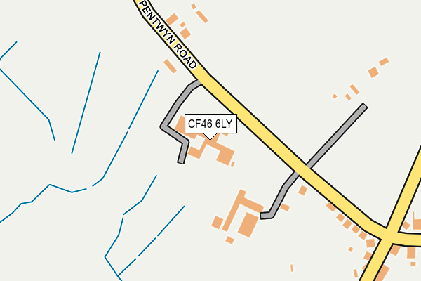 CF46 6LY map - OS OpenMap – Local (Ordnance Survey)