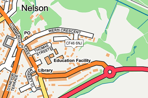 CF46 6NJ map - OS OpenMap – Local (Ordnance Survey)