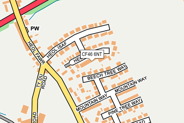 CF46 6NT map - OS OpenMap – Local (Ordnance Survey)